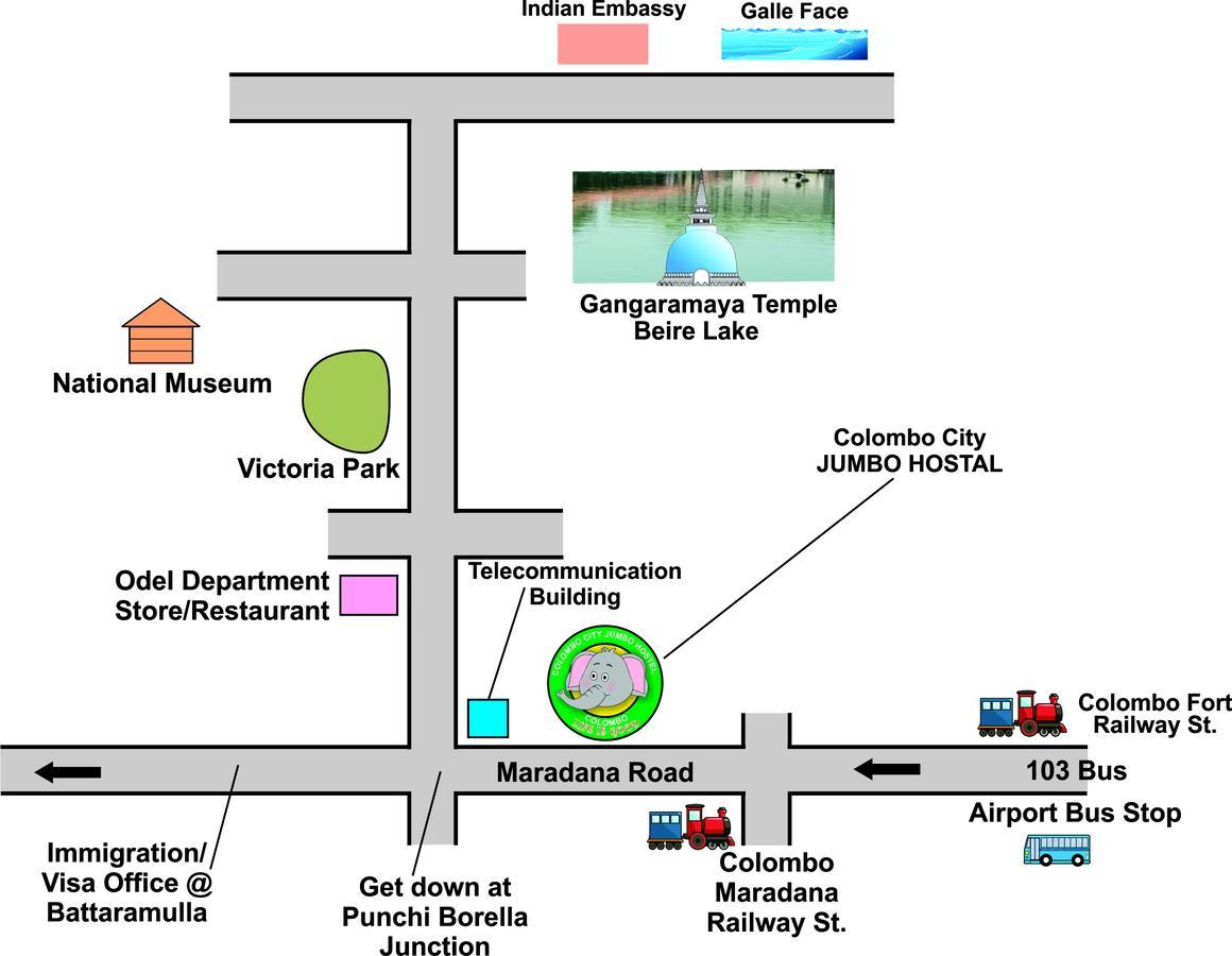 Colombo City Jumbo Backpackers Hostel Екстериор снимка